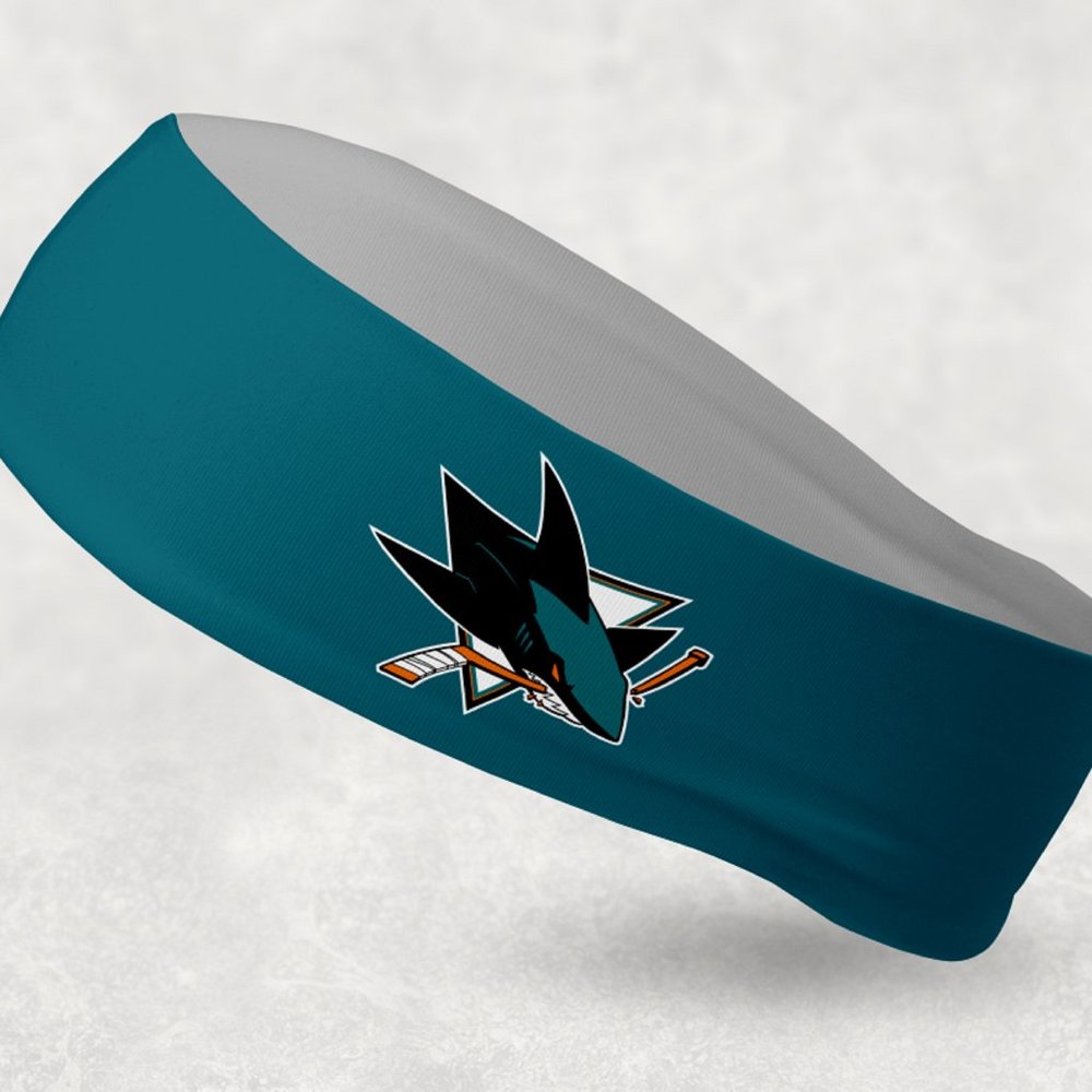 NEW - Reversible San Jose Sharks Headband